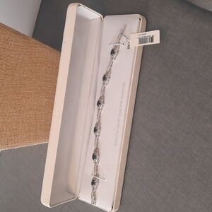 Womens sapphire and diamknd bracelet